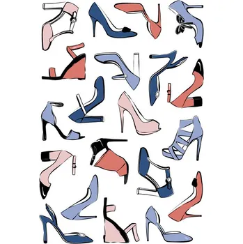 Plakát Plakát, Obraz - Pastel Shoes, Martina Pavlova