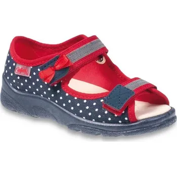 Dívčí bačkory Dívčí sandálky BEFADO MAX 969X113 - kožená stélka Velikost: 27