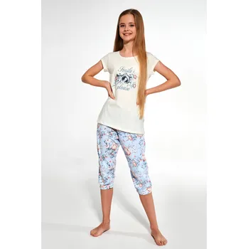 Dívčí pyžamo Cornette pyžamo dívčí 570/95 Smile - ecru, 98-104 (Dívčí pyžamo Cornette)