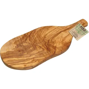 Kuchyňské prkénko Dřevěné prkénko z olivového dřeva hnědá 30x17