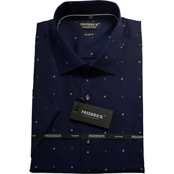 Pánská košile Pánská košile s krátkým rukávem - střih SLIM - vzor F815 - 40