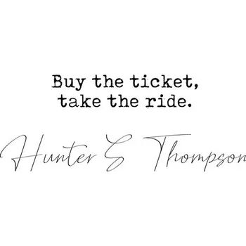 Plakát Plakát, Obraz - Quote Hunter Thompson, Finlay & Noa