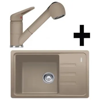 Granitový dřez Franke SET G118 - BSG 611-62 kašmír + FC 9547 kašmír