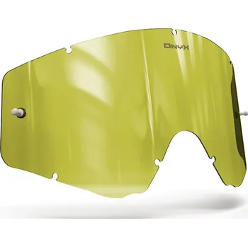 Motocyklové brýle Plexi pro brýle OMEN, onyx LENSES (Hi-Vis žluté s polarizací)