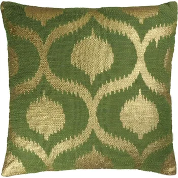 Dekorativní polštářek Dekorační polštář Sissy avokádově zelený zelená, zlatá 45x45