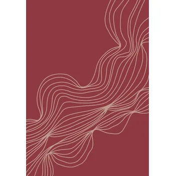 Plakát Plakát, Obraz - Burgundy lines, Veronika Boulová