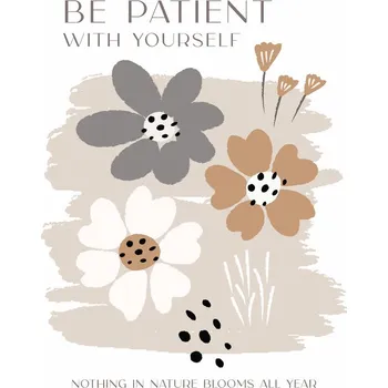 Plakát Plakát, Obraz - Be Patient With Yourself, Beth Cai