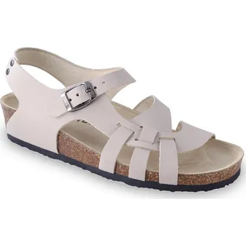 Dámská zdravotní obuv Grubin zdravotní dámská kožená obuv Pisa sandále béžové 0203550 Velikost obuvi: 39, Barva obuvi: Béžová