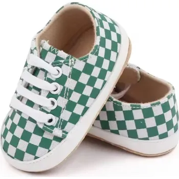 Capáčky Capáčky 0-6 měsíců / D2803-3 / zelenobílé čtverečky