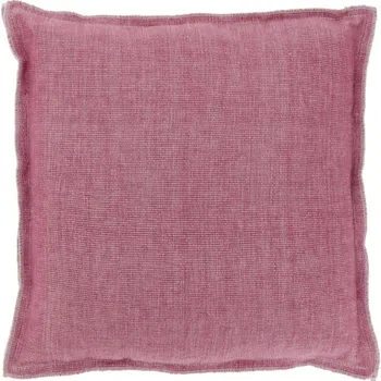 Polštář Hladký polštář Rib vínový růžová 45x45