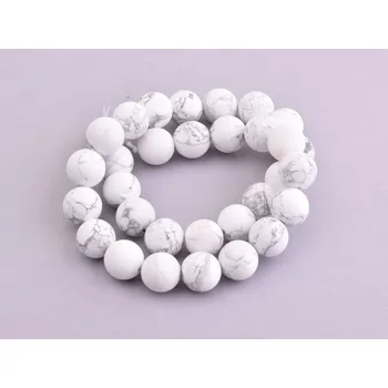 Drahý kámen Magnezit/howlit matný 12mm