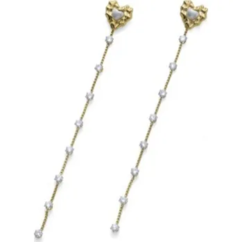 Náušnice Oliver Weber Slušivé pozlacené náušnice s krystaly Varuna 23074G + 2 měsíce na vrácení zboží