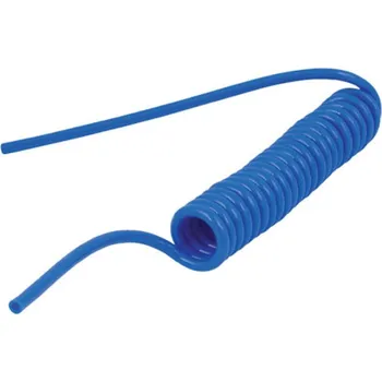 Zahradní hadice MEBRA PLASTIK Hadice spirálová PU 4/2,5 mm 4m modrá