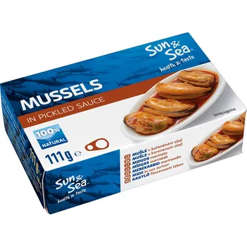 Sun&Sea Mušle v kořeněném oleji 111g 111g