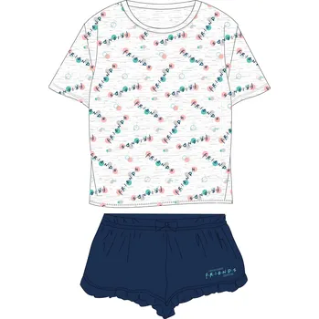 Dívčí pyžamo Friends - licence Dívčí pyžamo - Friends 5204733, světle šedá / tmavě modrá Barva: Šedá, Velikost: 146-152