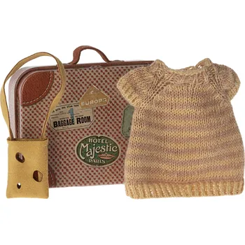 Dětské zboží MAILEG Oblečení pro myšku v kufříku - Šaty s kabelkou - velká sestra