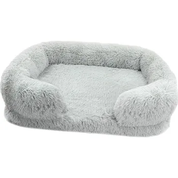 Pelíšek pro psa Luxusní a velmi odolný pelíšek pro psy s vyvýšeným okrajem Barva: světle šedá, Velikost: S (40x30x12 cm)