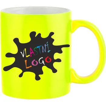 ON-DESIGN Hrnek fluorescentní s vlastním POTISKEM Barva: žlutá
