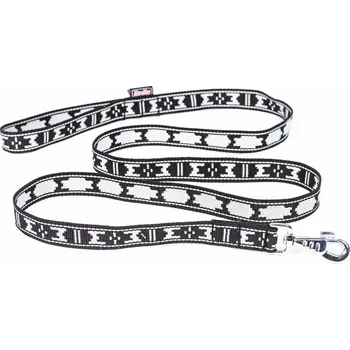 Vodítko pro psa ManMat vodítko PLOCHÉ - stříbrná