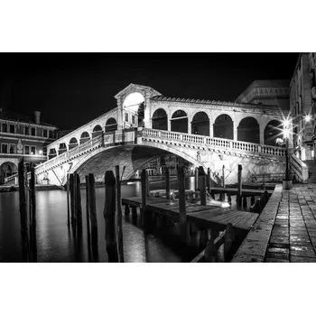 Plakát Plakát, Obraz - VENICE Rialto Bridge at Night, Melanie Viola