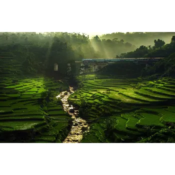 Plakát Plakát, Obraz - Crossing The Beautiful Bridge, Ismail	raja sulbar