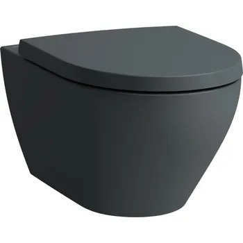 Klozet Laufen Moderna S Grafit mat závěsný klozet Design Rimless Silent Flush, WC mísa H8215417580001