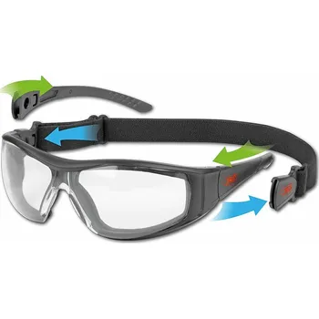 ochranné brýle JSP brýle STEALTH HYBRID AF, AS čirá