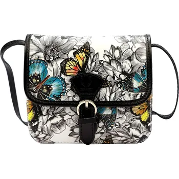 Kabelka Kožená crossbody kabelka Gregorio 112 MT2 bílá