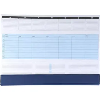 Zápisník Stolní mapa A2 PVC, 55 listů, modrá klapna