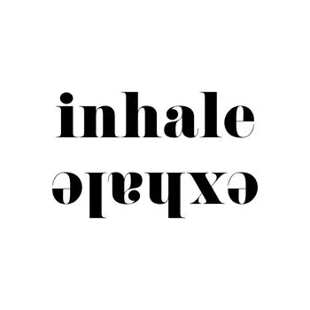 Plakát Plakát, Obraz - Inhale exhale scandinavian typography art, Blursbyai