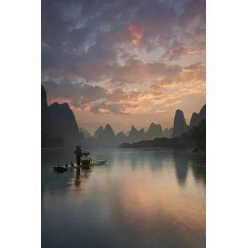 Plakát Plakát, Obraz - Li River Sunrise, Yan Zhang