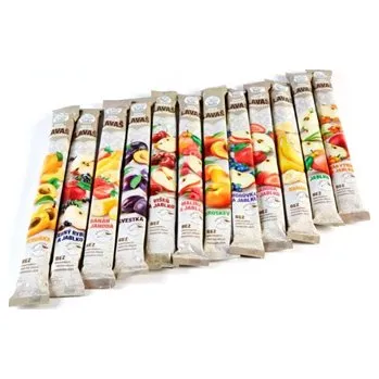 Sušená potravina Lavaš Osvěžující ovocné trubičky bez cukru - banán+jahoda 140g