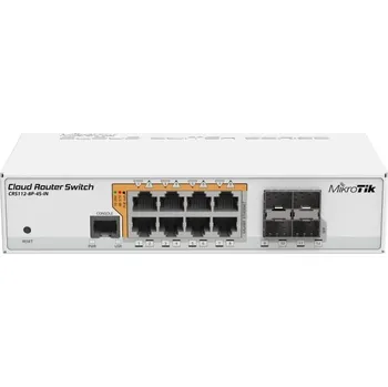 Switch Mikrotik CRS112-8P-4S-IN síťový přepínač Gigabit Ethernet (10/100/1000) Podpora napájení po Ethernetu (PoE) Bílá