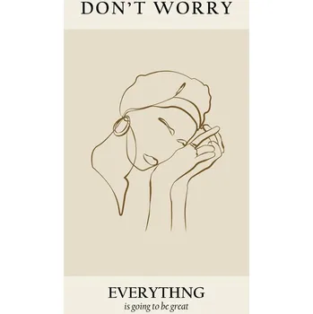 Plakát Plakát, Obraz - Modern line portrait