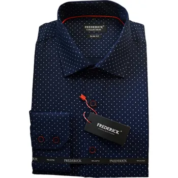 Pánská košile Pánská košile s dlouhým rukávem - střih SLIM - vzor F811 - 39