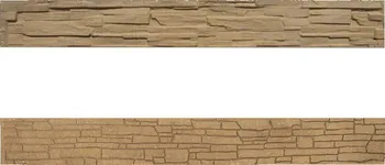 Plot Oboustranná plotová betonová deska štípaný/skládaný kámen pískovec