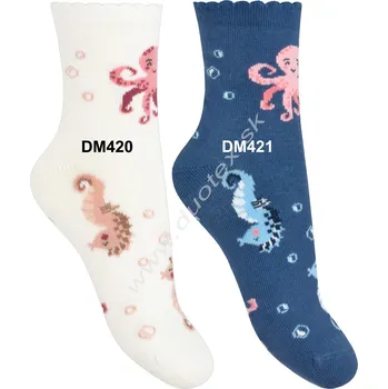 STEVEN Dětské ponožky Steven-014D-420 Barva: DM420-smotanová, Velikost: 32-34(21-22)