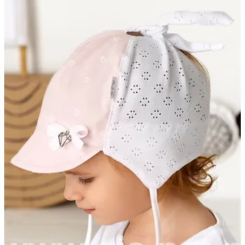 Kojenecká čepice Čepice AJS-48-198 Barva: A-biela, Velikost: 42