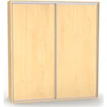 Dvoudveřová šatní skříň ONYX Dekor: Javor, Šířka: 170 cm, Výška: 220 cm