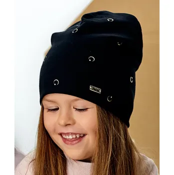 Čepice AJS Čepice AJS-48-108 Barva: A-čierna, Velikost: 48-50