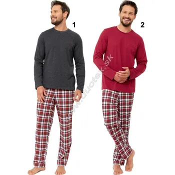 Pánské pyžamo Hotberg(M-Max) Pánské pyžamo Orion1268 Barva: 1-tm.sivá, Velikost: 2XL
