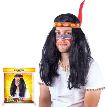 Karnevalová paruka Paruka indiánská, pánská