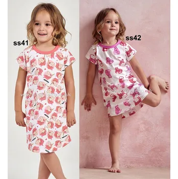 Dámská noční košile TARO Noční košile Annabel3147 Barva: ss42-mačka, Velikost: 128