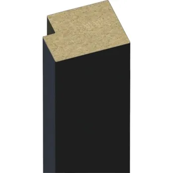 Ukončovací lišta k akustickému panelu černá 2800x28x22 mm