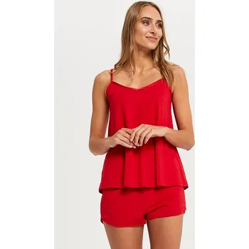 Dámské pyžamo Dámské pyžamo Italian Fashion Song ws.r. kr.sp. - výprodej Barva: Červená, Velikost: L