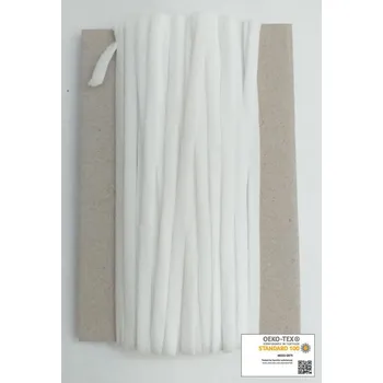 Textilní guma Guma pruženka plochá bílá 5 mm - 10 m