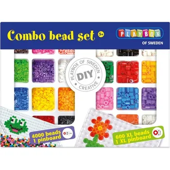 Playbox Zažehlovací korálky 4000ks a 600 ks XL korálků