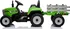 Dětské elektrovozidlo Elektrický traktor MX-611 s vlečkou