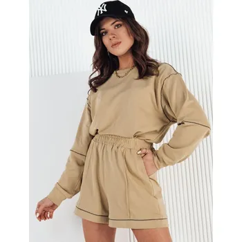 Dámská tepláková souprava DSTREET PULGAR BÉŽOVÁ unisize