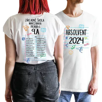 Pánské tričko Absolventské tričko - ABSOLVENT - Sešit